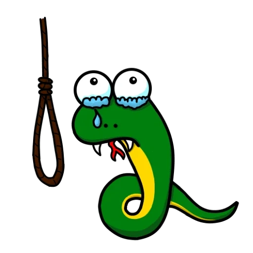 gioco, serpente, serpente sorridente, verde serpente, serpente dei cartoni animati