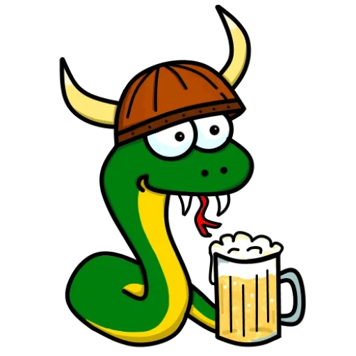 bière, serpent, serpent, serpent vert