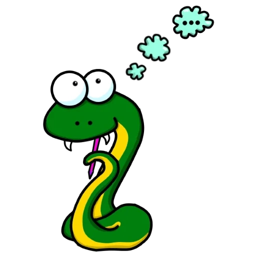serpent, smiley de serpent, pensa le serpent, m snake, cartoon de serpent