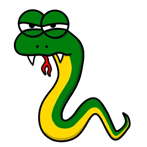 serpente, serpente doppio, serpente verde, serpente verde, serpente dei cartoni animati