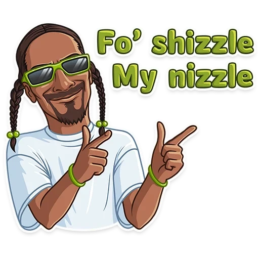 autocollant snup dog, dog snup, snoop dogg, télégram stickers, autocollants