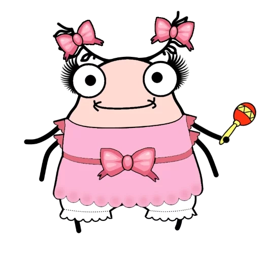 pinky, mr beetle, lustige prinzessin muster