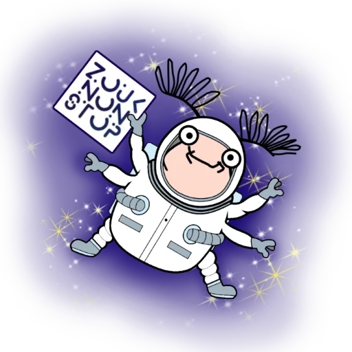 astronaut, kartun cosmonaut victor, vektor astronot gila