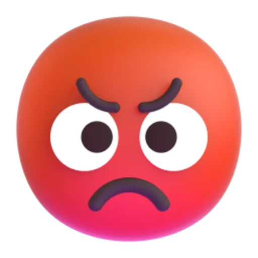 emoji, sonreír enojo, emoji enojado, emoticón rojo, emoji ira 6