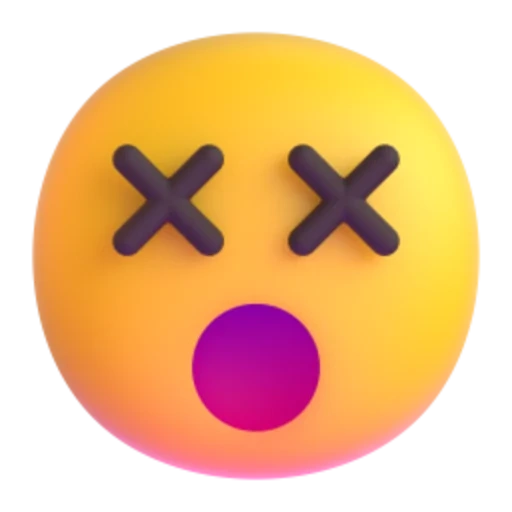 emoji, emoji, emoji schock, emoji smileik, smiley mit augen mit kreuzen