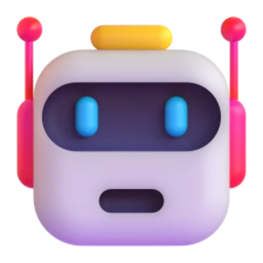código bidimensional, flat icon, símbolo do robô, robô sorridente, rosto sorridente