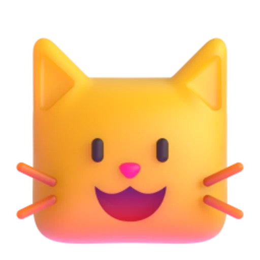 sourire chat, emoji de chat, chat emoji, les emoji du chat souriant, toy cat soft joy happy baby