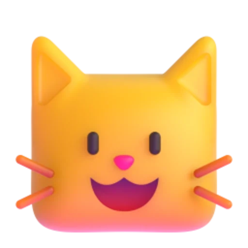 kucing tersenyum, emoji kucing, kucing emoji, emoji kucing yang menyeringai, toy cat soft joy happy baby