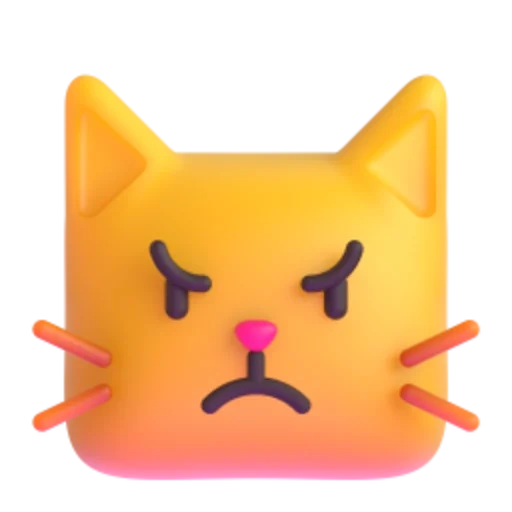 sonreír gato, emoji de gato, gato emoji, el gato emoji se ríe, toy cat soft joy feliz bebé