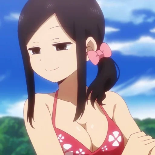 anime, characters, anime girl, sakurai kazama, kitagawa marin anime swimsuit