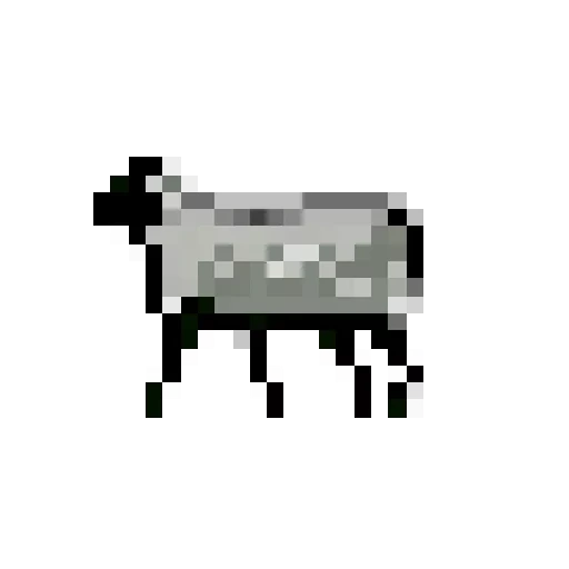 mouton de pixels, mouton de pixels, vache de pixel, art de pixels de vache, pixel vows 2v