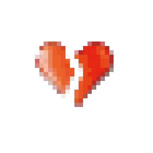 pixel jantung, hati berwarna merah, hati piksel, hati piksel dengan panah, hati piksel dengan latar belakang transparan
