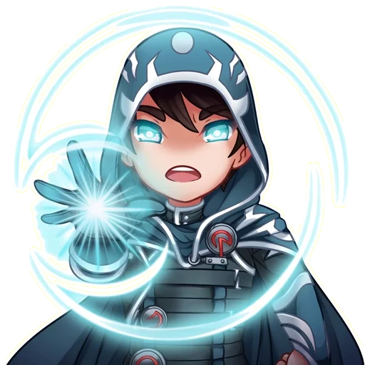 anime, jace belleren, mtg chibi jace, magic the gathering, mtg jace beleren art