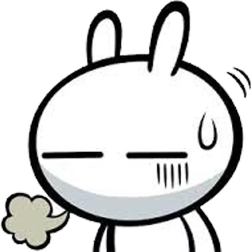 японский заяц tuzki, зайцы tuzki, аниме, вымышленный персонаж, рисунки кавай