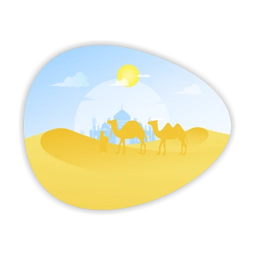 nature, desert the icon, desert landscape, vector graphics, vector illustrations