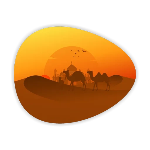 sunset pegunungan, lingkaran matahari terbenam, von desert, lansekap matahari terbenam, ilustrasi matahari terbenam