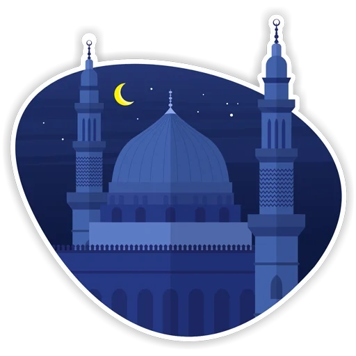 pack, der umriss der moschee, ramadan vektor, klipat moschee