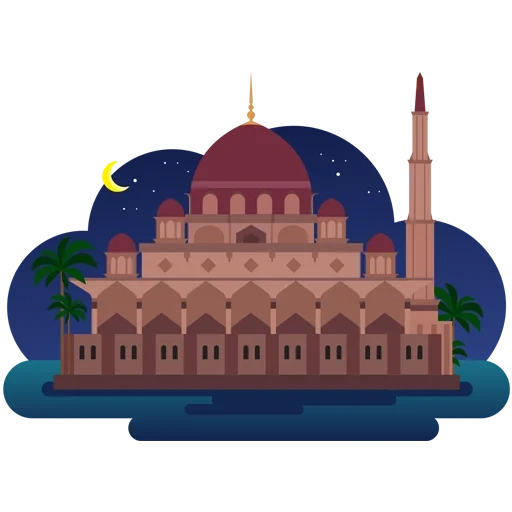 die masjid, vektor-moschee in istanbul