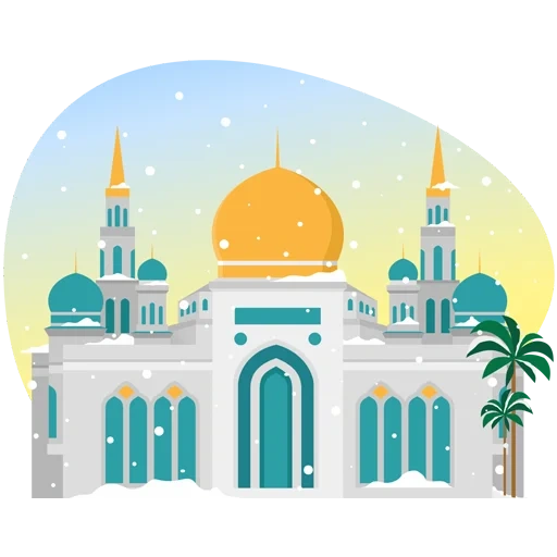 mengemas, vektor masjid, clipart masjid, masjid muslim