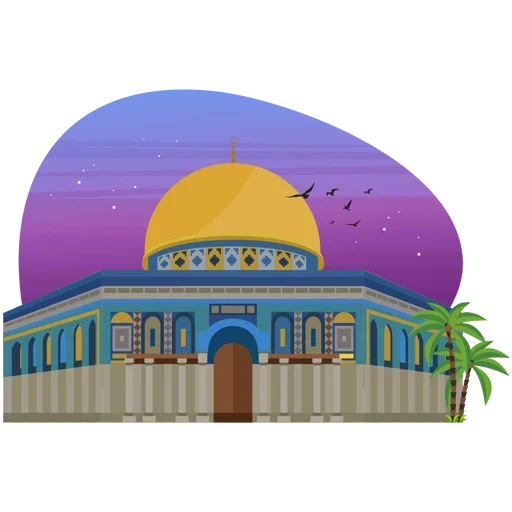 mengemas, vektor masjid al-aksa, vektor masjid yerusalem al aksa, kubah masjid dari gambar tebing yerusalem