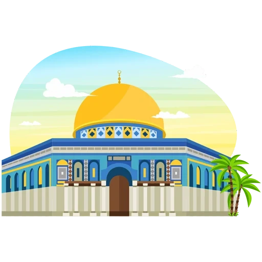 cúpula da mesquita, al aksa mesquita, vetor de mesquita al-aksa, dome da mesquita do desenho do cliff jerusalém