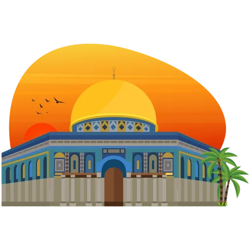 masjid, kubah masjid, masjid al-aksa, vektor masjid al-aksa, vektor masjid yerusalem al aksa