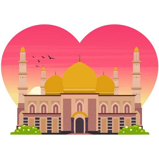 mengemas, wanita muda, menggambar masjid, sheykh vector von