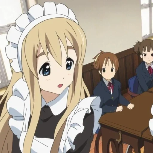 anime keion, gambar anime, karakter anime, mugi chan maid, keion mugi adalah pelayan