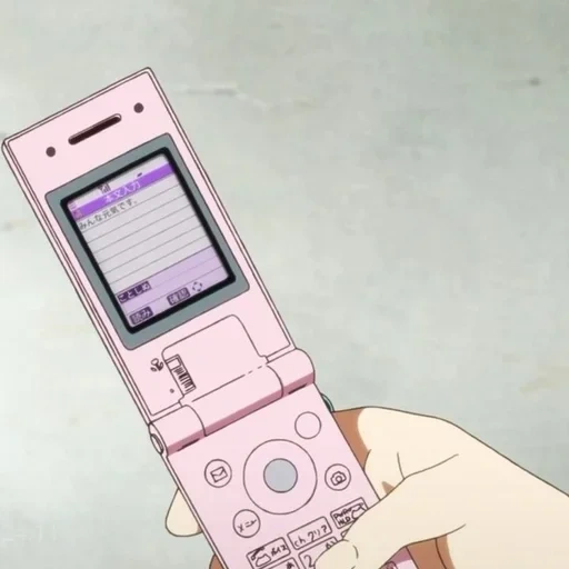 joueur animé, téléphone manga, téléphone d'anime, impression de téléphonie flip, main téléphone anime