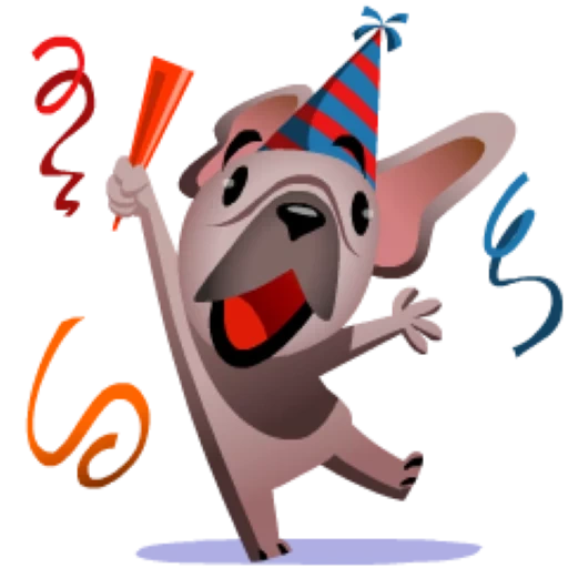 birthday, biscuit ghostbot, mugsy facebook stickers