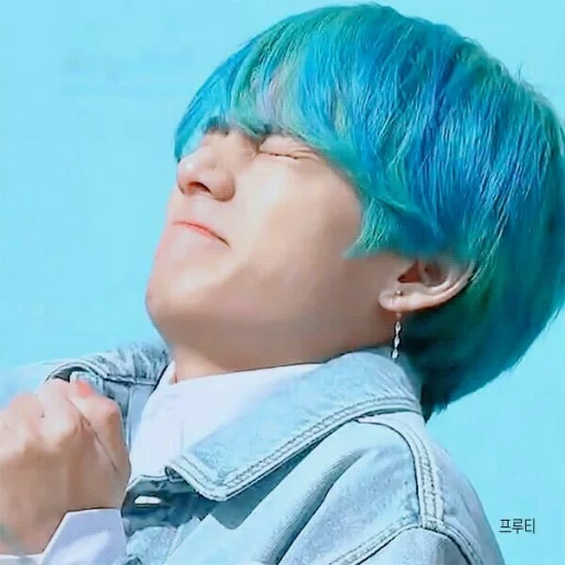 taehyung blue hair, ким тэхен персона, тэхен бтс с голубыми волосами, бтс камбэк 2019, бтс тэхён с голубыми волосами