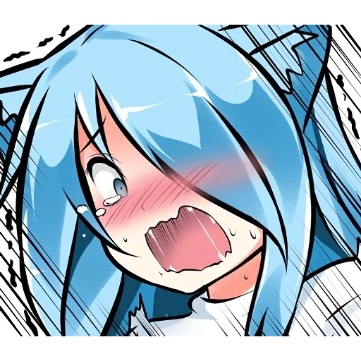 anime, akhgao, mukineko, anime water, aqua ahegao