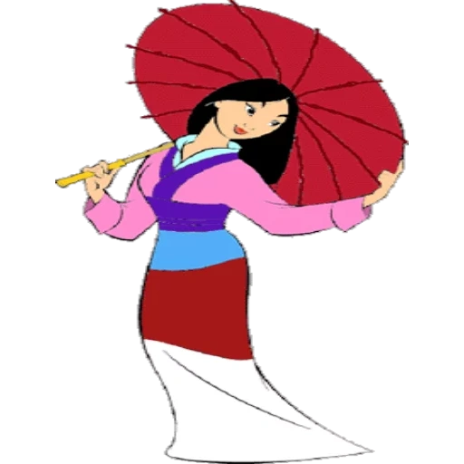asiatiques, geisha mulan, eventail mulan, magnolia disney, éventail de dessin animé mulan
