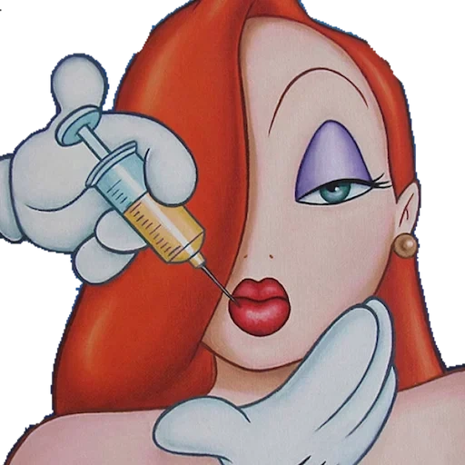 humain, cosmétologue, jessica rabbit, dessin de lapin jessica