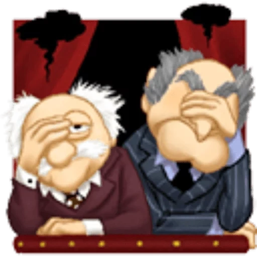 мужчина, маппет-шоу, статлер маппет шоу, statler and waldorf, статлер уолдорф маппет шоу 1 сезон