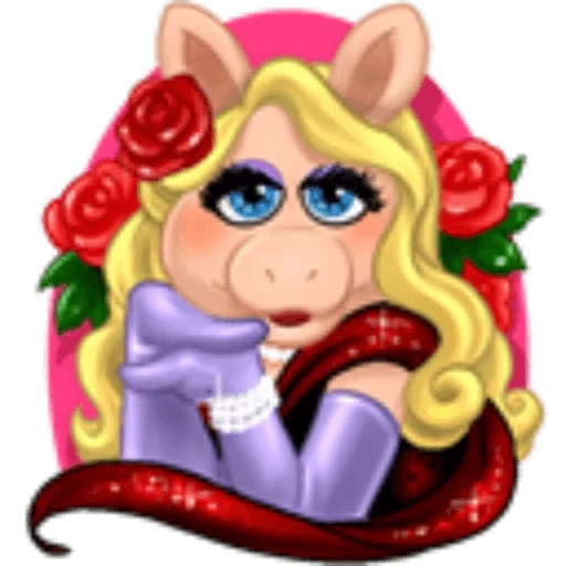 anime, miss piggy, piggy, princesse piggy, veau du nouvel an