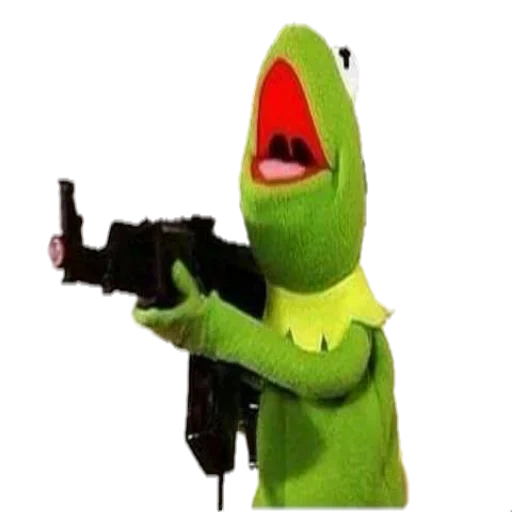 kermit, cermit automatically, frog cermit, kermit pistol, the frog kermit is automatically