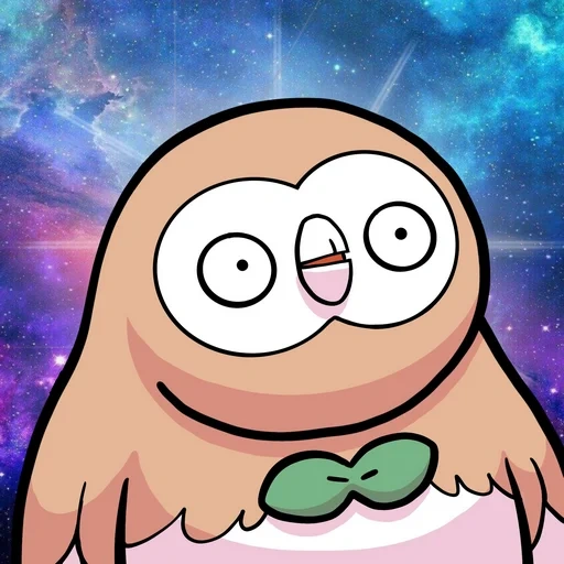 telegram sticker, hey astronaut animation meme, rowlet, покемон, роулет в шоке покемоны