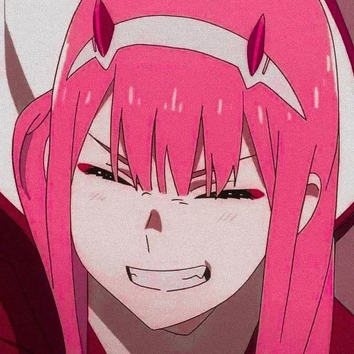 02 dampf, null zwei, anime süß, zero two anime, anime charaktere