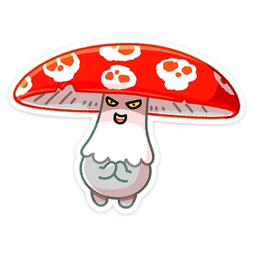 amanita, the mushroom, cartoon pilz, amanita municipalis, cartoon amanita