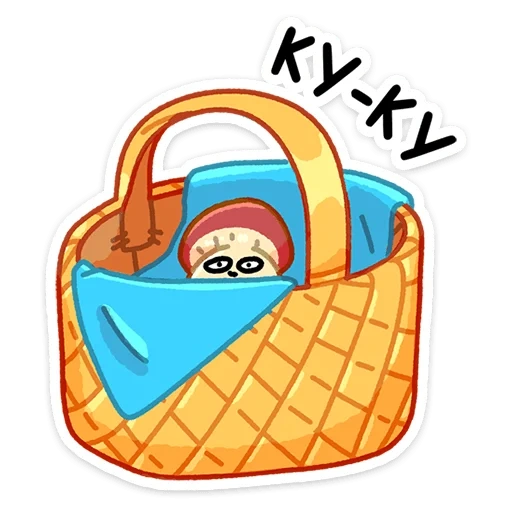 cesta, cesta, cartoon cesta, ícone da cesta de pão, emblema de cesta de piquenique