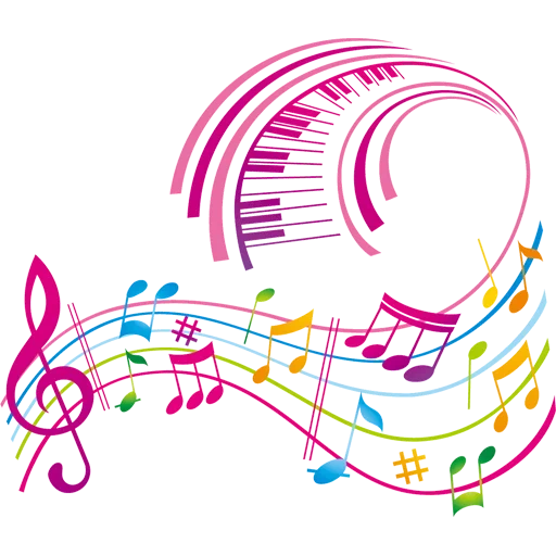 color notes, clipart music, musical background, musical note, musical patterns