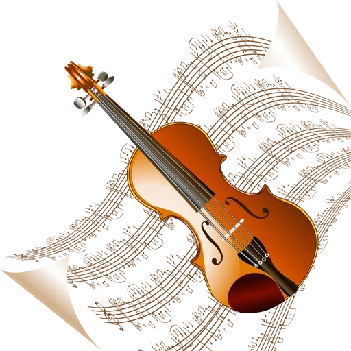 violin, violin clipart, folk violin, the violin of the presentation, musical instrument violin