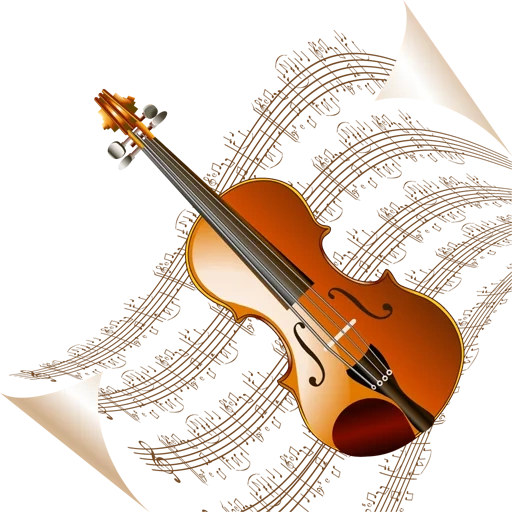 violine, geigenclipart, volksgeige, die geige der präsentation, musikinstrument geige