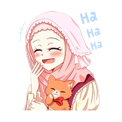 hijabe, anime musulmano, bel musulmani anime