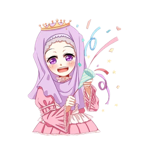 turban, anime hijab, anime femme musulmane, anime fille hijab