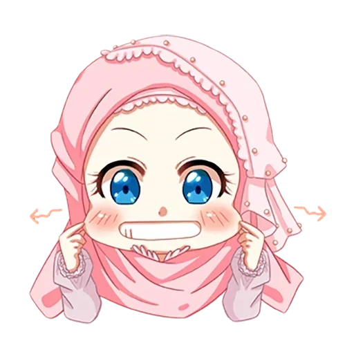 anime, filles, turban, art de l'anime, anime hijab