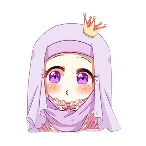 turban, art de l'anime, anime de tête d'hijab, musulmans, anime fille hijab