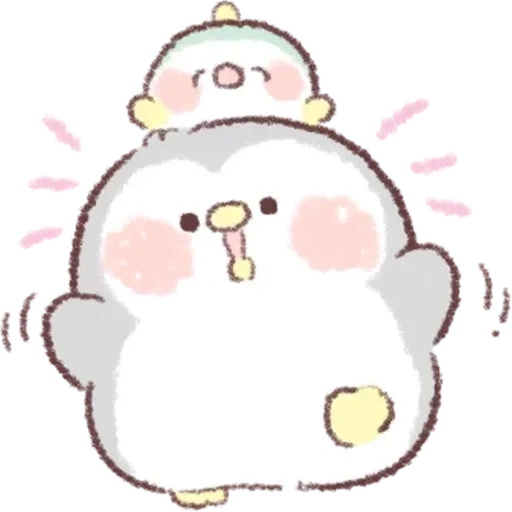 kawaii, cute drawings, the drawings are bad, cute drawings of chibi, tuagom puffy bear and rabbit