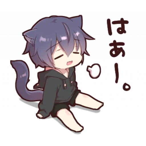 no a, chibi alcuni, saito chibi, miken neco, dazai chibi